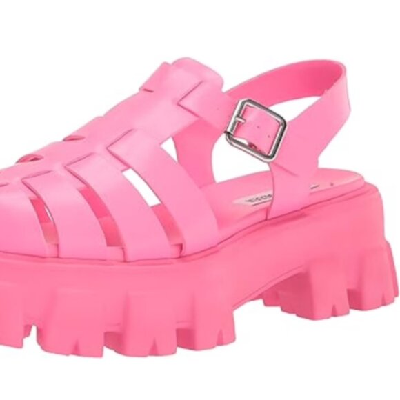 Steve Madden Echo Fisherman Sandal Hot Pink Sz 7 - Picture 10 of 11
